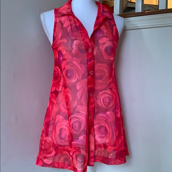 Other - 🥭(4 for $15) Girls Rose Bathing Suit Cover Up